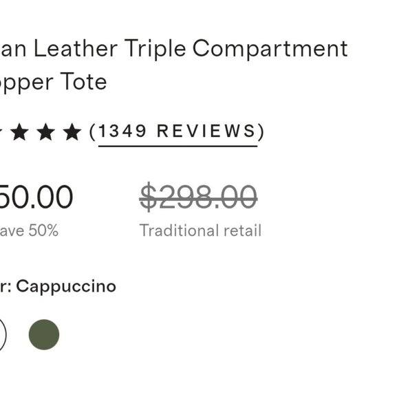 Quince black Italian leather triple compartment shopper tote - Picture 11 of 11